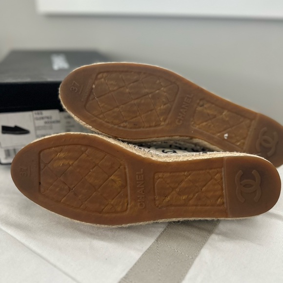 Chanel Espadrille Printed Lamb size 37 - Picture 6 of 6